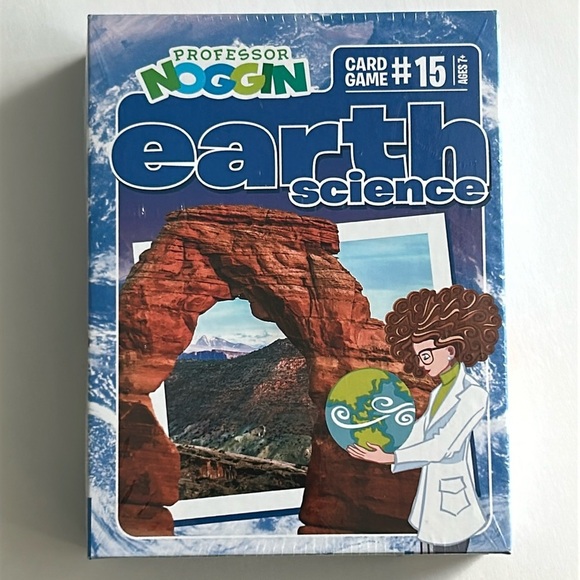 Outset Other - 🇨🇦BNIB Sealed Professor Noggin Earth Science Fun Card Game #15 Age 7+ 2+ Players